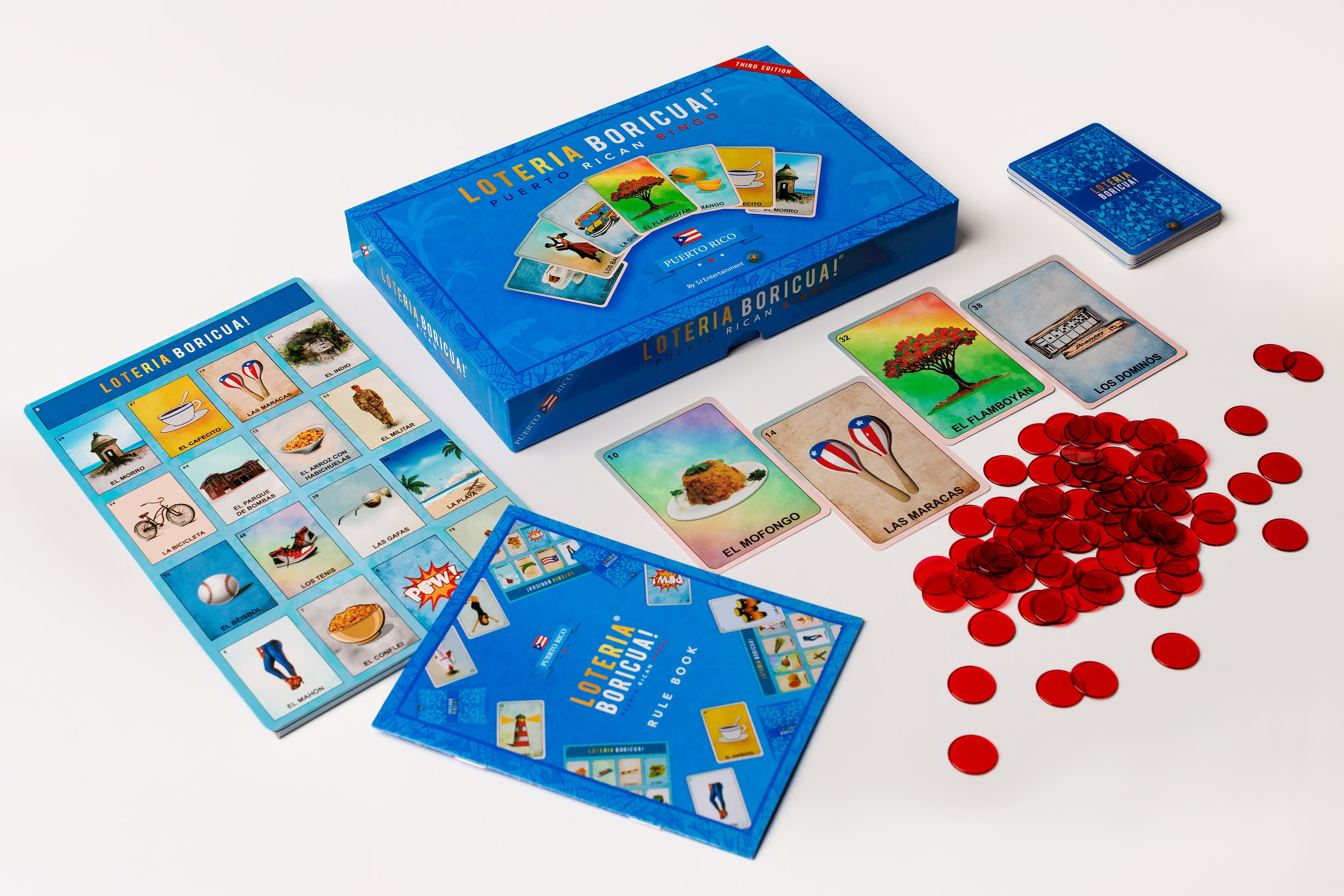Puerto Rico Bingo: Lotería Boricua (3rd Edition) – Bilingual Puerto Rican Party Game – PR Slang & Translation Included